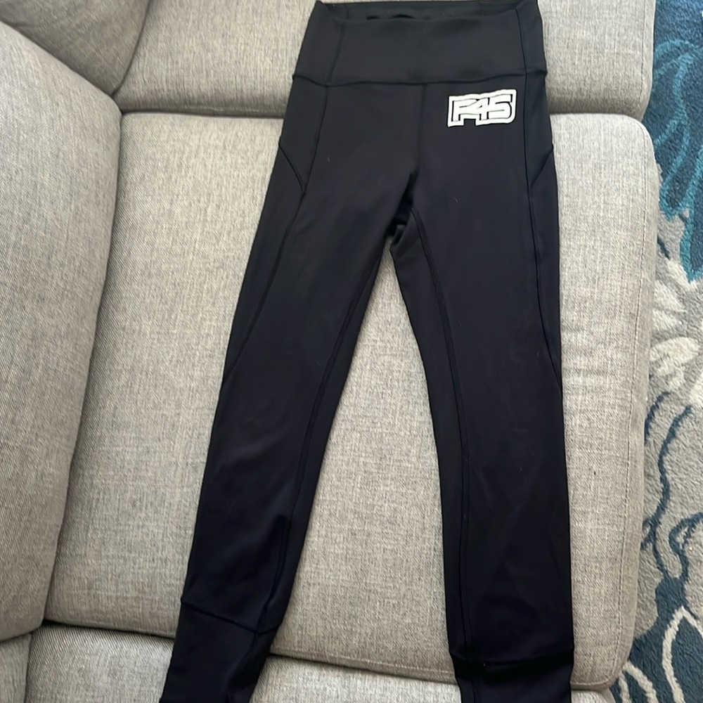 F45 branded Lululemon leggings